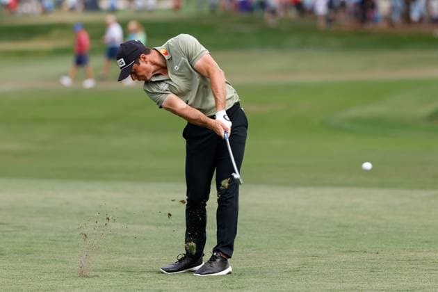 March 23, 2025, Palm Harbor, Florida, USA: Viktor Hovland hits an approach shot on the 14th hole during the final round of the Valspar Championship golf tournament at Innisbrook Resort on Sunday, March 23, 2025, in Palm Harbor. Palm Harbor USA - ZUMAs70_ 0807539468st Copyright: xJeffereexWoox