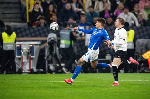 Germany v Italy - UEFA Nations League Quarterfinal Leg Two Giovanni Di Lorenzo plays during the Nations League match between Germany and Italy in Westfalenstadion in Dortmund, Germany, on March 23. Dortmund Germany  Copyright: xGiacomoxCosuax originalFilename:cosua-notitle250323_np1OE.jpg
