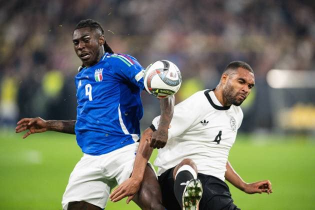 Germany v Italy - UEFA Nations League Quarterfinal Leg Two Moise Kean plays during the Nations League match between Germany and Italy in Westfalenstadion in Dortmund, Germany, on March 23. Dortmund Germany  Copyright: xGiacomoxCosuax originalFilename:cosua-notitle250323_npBqa.jpg