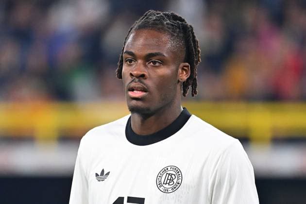 Yann BISSECK GER , action,single image,cropped single image,portrait,portrait Soccer Nations League quarterfinal Germany GER Italy ITA 3 3 on 23 03 2025, Signal Iduna Park