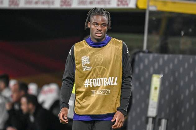 Yann Aurel Bisseck Germany 17 Portrait, half portrait, picture, single, single shot, solo, alone, facial expression Emotion 23 03 2025 Soccer UEFA Nations League Germany vs Italy, Signal Iduna Park, Dortmund, Copyright: xpepphotox xHorstxMauelshagenx pep00321, pep_20250323_hm_5653