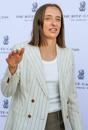Miami Open 2025 Iga Swiatek during marketing event in Ritz-Carlton hotel during Miami Open 2025 tennis tournament in Miami USA on 24 March 2025. Miami USA  Copyright: xFotoxOlimpikx originalFilename:jastrzebowski-miamiope250324_npg7e.jpg