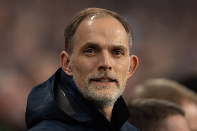 Football; 2026 FIFA World Cup, WM, Weltmeisterschaft, Fussball European Qualifiers; England vs Latvia; Wembley Stadium, Monday 24th March 2025; Thomas Tuchel Manager of England not singing the English national anthem 24 Mar 2025 UEFA Qualification, 1st Round: Group K, England versus Latvia Editorial use only  Copyright: xIanxStephen Shutterstockx 15220701e