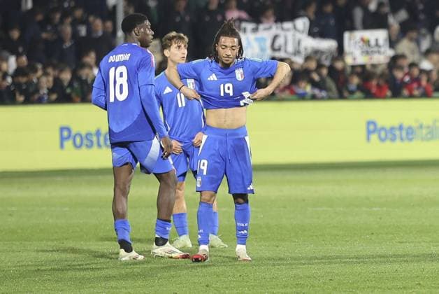 during Italy U21, U 21 vs Denmark U21, friendly match before Under21 Championship Slovakia 2025, game at Piercesare Tombolato stadium in Cittadella (PD), Italy, on March 24, 2025.  Copyright: xDavidexCasentini IPAxSportx xipa-agency.netx xx IPA_55703828 IPA_Agency_IPA55703828
