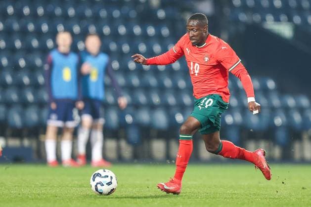 England v Portugal - Men s U21, U 21 International Carlos Borges of Portugal U21s races forward on the attack during the Under 21 International Friendly, Länderspiel, Nationalmannschaft match between England and Portugal at The Hawthorns in West Bromwich, England, on March 24, 2025. West Bromwich West Midlands United Kingdom  Copyright: xMIxNewsx originalFilename:fletcher-englandu250324_npcdB.jpg