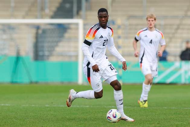 Ilyas Ansah Germany controls the ball, International Friendly, Germany U20 v Portugal U20, Karl Liebknecht Stadium, March 24, 2025 in Potsdam, Germany Photo by Marco Steinbrenner DeFodi Images Ilyas Ansah Germany controls the ball, International Friendly, Germany U20 v Portugal U20, Karl Liebknecht Stadium, March 24, 2025 in Potsdam, Germany Photo by Marco Steinbrenner DeFodi Images