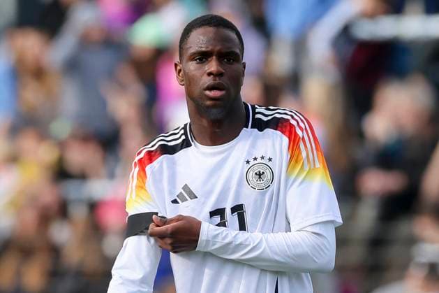Ilyas Ansah Germany looks on, International Friendly, Germany U20 v Portugal U20, Karl Liebknecht Stadium on March 24, 2025 in Potsdam, Germany Photo by Marco Steinbrenner DeFodi Images Ilyas Ansah Germany looks on, International Friendly, Germany U20 v Portugal U20, Karl Liebknecht Stadium, March 24, 2025 in Potsdam, Germany Photo by Marco Steinbrenner DeFodi Images