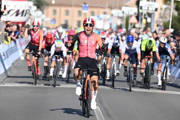 25-03-2025 Settimana Internazionale Coppi E Bartali; Tappa 01 Ferrara - Bondeno; 2025, Ineos Grenadiers; Ewan, Caleb; Bondeno; 