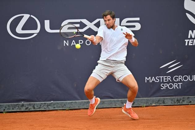 Foto IPP Felice De Martino Napoli 25 03 2025 Napoli Tennis Cup 2025 ATP, Tennis Herren Challenger Tour Nella foto: Borna Gojo Italy Photo Press World Copyright Napoli italy Italia ITALY  Copyright: xR4924_italyphotopressx