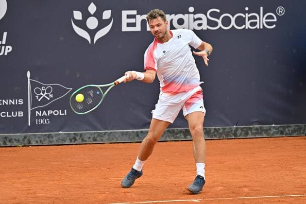 Foto IPP Felice De Martino Napoli 25 03 2025 Napoli Tennis Cup 2025 ATP, Tennis Herren Challenger Tour Nella foto: Stan Wawrinka Italy Photo Press World Copyright Napoli italy Italia ITALY  Copyright: xR4924_italyphotopressx