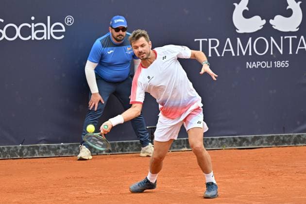 Foto IPP Felice De Martino Napoli 25 03 2025 Napoli Tennis Cup 2025 ATP, Tennis Herren Challenger Tour Nella foto: Stan Wawrinka Italy Photo Press World Copyright Napoli italy Italia ITALY  Copyright: xR4924_italyphotopressx