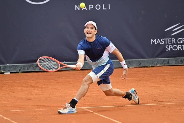 Foto IPP Felice De Martino Napoli 25 03 2025 Napoli Tennis Cup 2025 ATP, Tennis Herren Challenger Tour Nella foto: Francesco Passaro Italy Photo Press World Copyright Napoli italy Italia ITALY  Copyright: xR4924_italyphotopressx