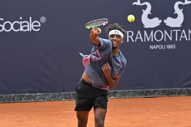 Foto IPP Felice De Martino Napoli 25 03 2025 Napoli Tennis Cup 2025 ATP, Tennis Herren Challenger Tour Nella foto: Elias Ymer Italy Photo Press World Copyright Napoli italy Italia ITALY  Copyright: xR4924_italyphotopressx