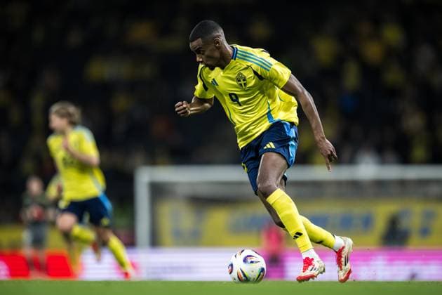 250325 Alexander Isak of Sweden during the international friendly football match between Sweden and Northern Ireland on March 25, 2025 in Stockholm Photo Maxim Thore BILDBYRAN code MT JM0666 bbeng fotboll football soccer fotball träningslandskamp international friendly sverige sweden sverige a northern ireland nordirland bbauto  Copyright: MAXIMxTHORE BB250325MT040