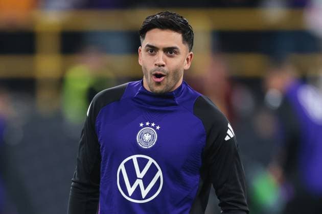 22 03 2025, UEFA Nations League, quarter-final, second leg, Germany Italy, Nadiem Amiri Germany is amazed, Dortmund Signal Iduna Park NRW Germany xRHR PHOTO DEx Copyright: DennisxEwert RHR-FOTOx RHR-FOTO DE