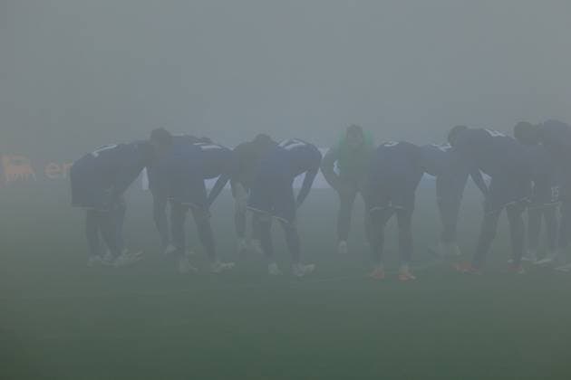 Catanzaro, Italy, 25th March 2025, Nicola Ceravolo Stadium: The race was suspended due to fog and then resumed after some time during the UEFA Under-19 Championship 2025, Elite Round, Group 5, match between Italy and France at Nicola Ceravolo Stadium, Italy. Francesco Farina SPP (FRANCESCO FARINA SPP) Copyright: xFRANCESCOxFARINAx xSPPx spp-en-FrFa-_O2A4232