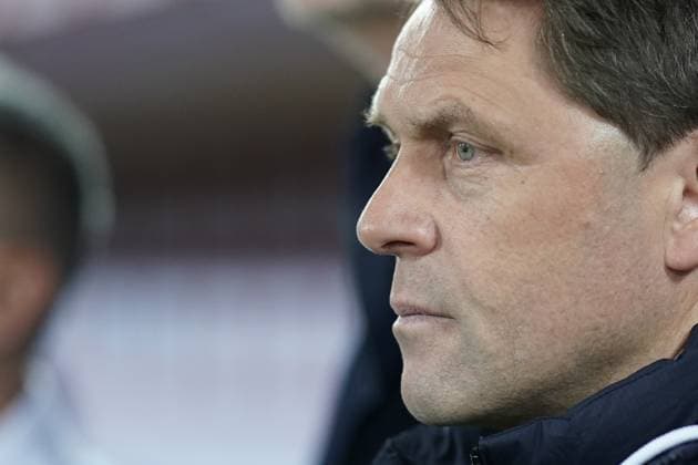 Football friendly match 25 03 2025, Football international match, International match, Friendly game, Friendly match, Amical, 2025, Luxembourg, Stade Kybunpark, Sankt Gallen, Switzerland CH , Switzerland CH Luxembourg LUX vl Luc Holtz coach Luxembourg