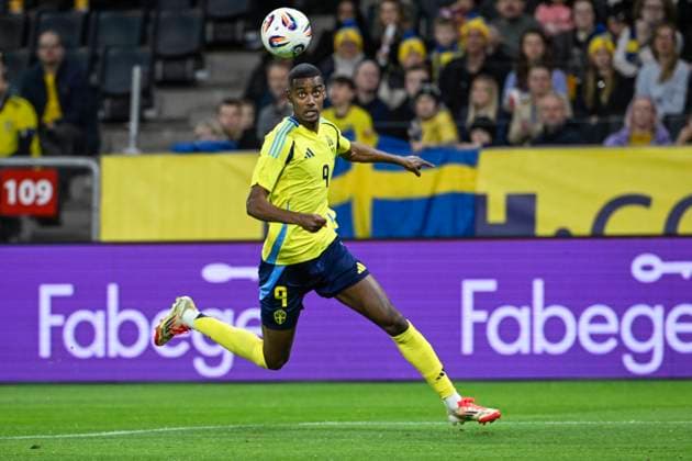 STOCKHOLM, SWEDEN 20250325 Swedens Alexander Isak during Tuesdays international soccer match between Sweden and Northern Ireland at Strawberry Arena STOCKHOLM SWEDEN x10080x  Copyright: xFredrikxSandberg TTx LANDSKAMP SVERIGE-NORDIRLAND