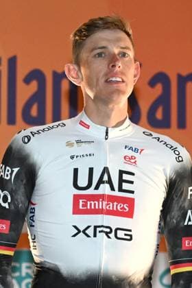 NILS POLITT, UAE Team Emirates, Ciclismo, Cycling Milano Sanremo 2025, primo piano, head shot, close up CICLISMO MILANO-SANREMO 2025 Presentazione Squadre