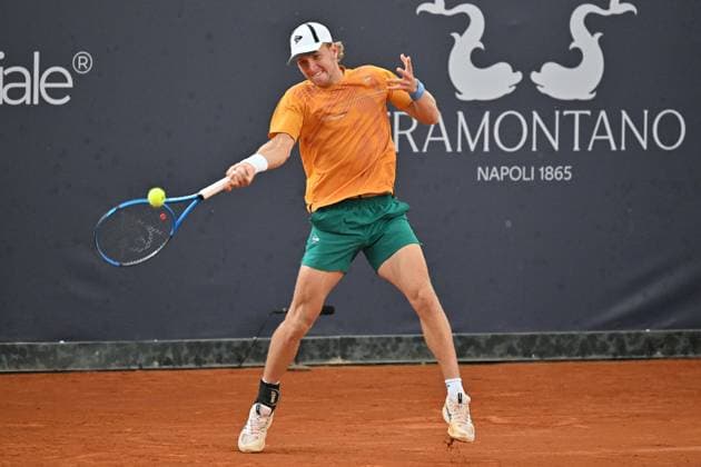 Foto IPP Felice De Martino Napoli 26 03 2025 Napoli Tennis Cup 2025 ATP, Tennis Herren Challenger Tour Nella foto: Filip Cristian Jianu Italy Photo Press World Copyright Napoli italy Italia ITALY  Copyright: xR4924_italyphotopressx