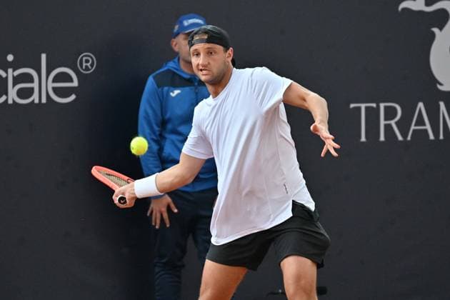 Foto IPP Felice De Martino Napoli 26 03 2025 Napoli Tennis Cup 2025 ATP, Tennis Herren Challenger Tour Nella foto: Federico Arnaboldi Italy Photo Press World Copyright Napoli italy Italia ITALY  Copyright: xR4924_italyphotopressx