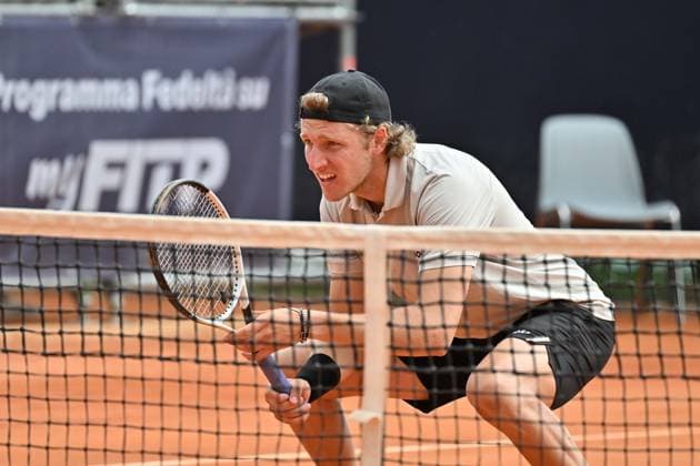 Foto IPP Felice De Martino Napoli 26 03 2025 Napoli Tennis Cup 2025 ATP, Tennis Herren Challenger Tour Nella foto: Jacopo Berrettini Italy Photo Press World Copyright Napoli italy Italia ITALY  Copyright: xR4924_italyphotopressx