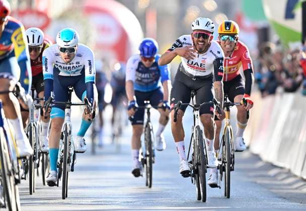 Classic Brugge De Panne 2025 cycling race DE PANNE, BELGIUM - MARCH 26 : Molano Juan Sebastian (COL) of UAE Team Emirates - XRG wins during the Men Elite UCI World Tour 49th Classic Brugge De Panne cycling race with start in Brugge and finish in De Panne (195,6 km) on March 26, 2025 in De Panne, Belgium, 26 03 2025 ( Motordriver Kenny Verfaillie & De Panne Belgium  Copyright: xJanxDexMeuleneirx