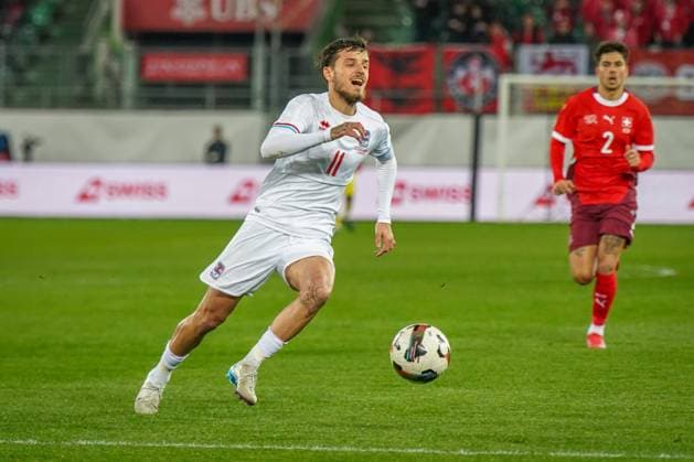 National teams friendlies 2025, Matchday 2 Switzerland vs. Luxembourg Kybunpark St Gallen Vincent Thill Luxembourg, 11 Copyright: xJOERANxSTEINSIEKx