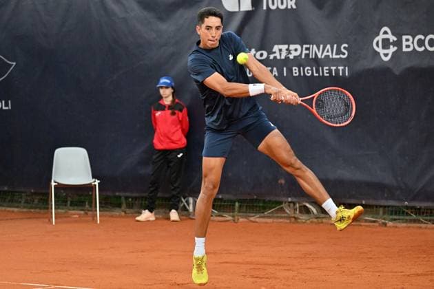 Foto IPP Felice De Martino Napoli 26 03 2025 Napoli Tennis Cup 2025 ATP, Tennis Herren Challenger Nella foto: Murkel Dellien Italy Photo Press World Copyright Napoli italy Italia ITALY  Copyright: xR4924_italyphotopressx