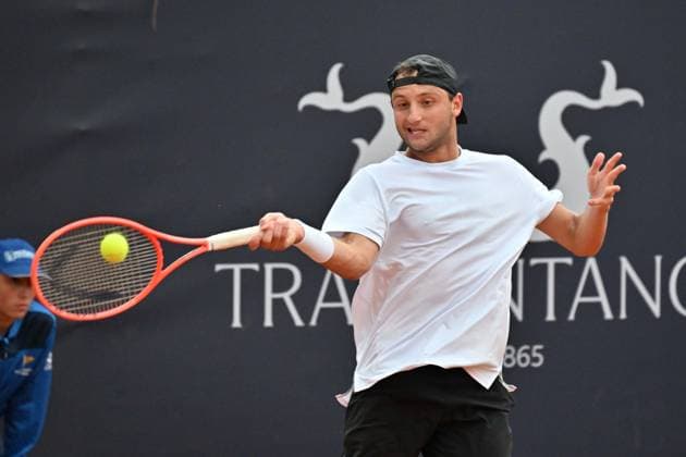 Foto IPP Felice De Martino Napoli 26 03 2025 Napoli Tennis Cup 2025 ATP, Tennis Herren Challenger Nella foto: Federico Arnaboldi Italy Photo Press World Copyright Napoli italy Italia ITALY  Copyright: xR4924_italyphotopressx