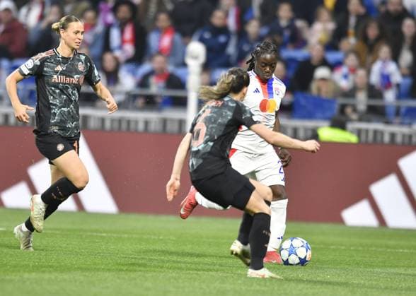 FOOTBALL : Lyon vs Bayern Munich - Ligue des CHampions - 26 03 2025 Tabitha CHAWINGA of Lyon during the UEFA Women s Champions League quarter-final second leg football match betwen Olympique Lyonnais and FC Bayern Munich at the groupama stadium Decines Charpieu Lyon on 26 march 2025  Copyright: xMourad_ALLILIx