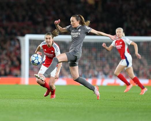 North London, England, March 26 2025: Caroline Weir (10 Real Madrid) controls the ball during the UEFA Womens Champions League game between Arsenal and Real Madrid at Emirates Stadium in North London, England. (Jay Patel SPP) Copyright: xJayxPatel SPPx spp-en-JaPa-ARSvRMA_20250326_0007