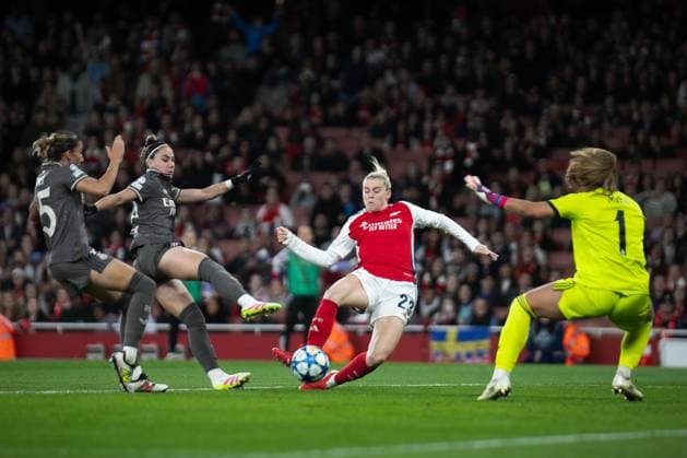 UEFA Women™s Champions League Quarter Final - Arsenal Women and Real Madrid Femenino LONDON, ENGLAND - MARCH 26: during the UEFA Women™s Champions League Quarter Final match between Arsenal Women and Real Madrid Femenino at Emirates Stadium on March 26, 2025 in London, England London United Kingdom Copyright: xNinaxFarooqix