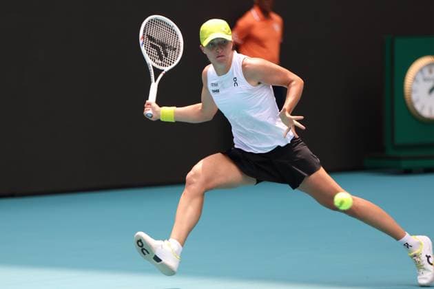 Miami Open 2025 Iga Swiatek during Miami Open 2025 tennis tournament in Miami USA on 26 March 2025. Miami USA  Copyright: xFotoxOlimpikx originalFilename:jastrzebowski-miamiope250326_np4sQ.jpg