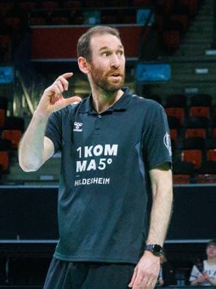 Giessen Coach Pete STROBL Volleyball, Herrsching Giesen Volleyball Bundesliga Men, WWK Volleys Herrsching Helios Grizzlys Giesen, Playoff, Season 2024 2025, on 26 03 2025 in Munich, B M W P A R K, Germany Source Copyright Credit Oryk HAIST xVOLLEYBALL-HERRSCHING-GIESENx