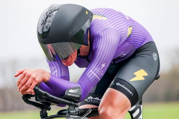 Axel Källberg of Lucky Cycling Team , ITT Beltrum Stage 1, Metec Olympia s Tour Day 1, , March 26, 2025, Beltrum, Netherlands.
