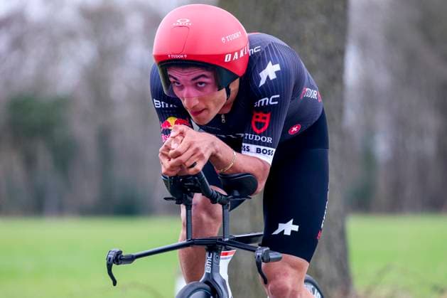 Juan David Sierra of Tudor Pro Cycling Team U23 , ITT Beltrum Stage 1, Metec Olympia s Tour Day 1, , March 26, 2025, Beltrum, Netherlands.