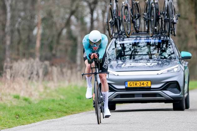 Daan Van Sintmaartensdijk of Beat Cycling Club , ITT Beltrum Stage 1, Metec Olympia s Tour Day 1, , March 26, 2025, Beltrum, Netherlands.