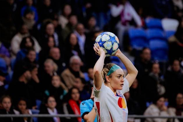 Lyon, France Ellie Carpenter (12 Olympique Lyonnais) in action during the UEFA Womens Champions League quarter-final game between Olympique Lyonnais and Bayern Munich at Groupama Stadium in Lyon, France. (Pauline Figuet SPP) Copyright: xPaulinexFiguetx xSPPx spp-en-PaFiSp-PF_OLFCB2741