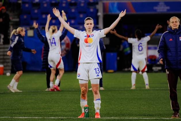 Lyon, France Damaris Egurrola (13 Olympique Lyonnais) during the UEFA Womens Champions League quarter-final game between Olympique Lyonnais and Bayern Munich at Groupama Stadium in Lyon, France. (Pauline Figuet SPP) Copyright: xPaulinexFiguetx xSPPx spp-en-PaFiSp-PF_OLFCB2781
