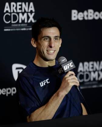 March 26, 2025, Mexico City, Mexico, MEX: STEVE ERCEG speaks to the media during Media Day for UFC Fight Night Mexico City at the InternContinental Mexico City hotel in Mexico City, MX. Mexico City MEX - ZUMAs346 20250326_zsp_s346_012 Copyright: xAlejandroxSalazarx