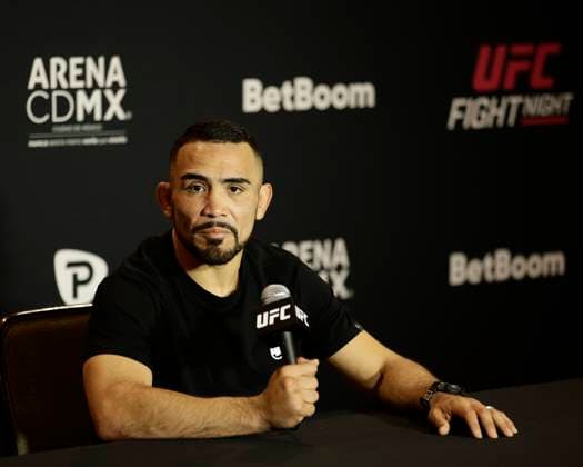 March 26, 2025, Mexico City, Mexico, MEX: RAFA GARCIA speaks to the media during Media Day for UFC Fight Night Mexico City at the InternContinental Mexico City hotel in Mexico City, MX. Mexico City MEX - ZUMAs346 20250326_zsp_s346_034 Copyright: xAlejandroxSalazarx