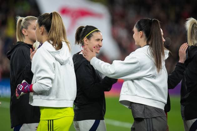 UEFA Women™s Champions League Quarter Final - Arsenal Women and Real Madrid Femenino LONDON, ENGLAND - MARCH 26: during the UEFA Women™s Champions League Quarter Final match between Arsenal Women and Real Madrid Femenino at Emirates Stadium on March 26, 2025 in London, England London United Kingdom Copyright: xNinaxFarooqix