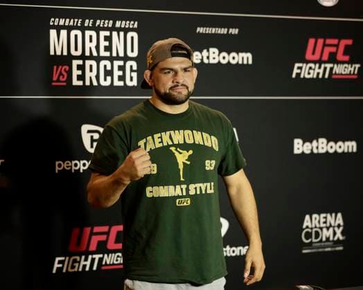 March 26, 2025, Mexico City, Mexico, MEX: KELVIN GASTELUM speaks to the media during Media Day for UFC Fight Night Mexico City at the InternContinental Mexico City hotel in Mexico City, MX. Mexico City MEX - ZUMAs346 20250326_zsp_s346_046 Copyright: xAlejandroxSalazarx