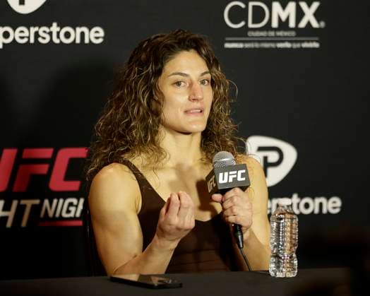 March 26, 2025, Mexico City, Mexico, MEX: LOOPY GODINEZ speaks to the media during Media Day for UFC Fight Night Mexico City at the InternContinental Mexico City hotel in Mexico City, MX. Mexico City MEX - ZUMAs346 20250326_zsp_s346_056 Copyright: xAlejandroxSalazarx
