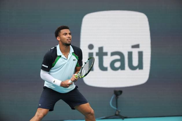 March 26, 2025, Miami Gardens, Florida, United States Of America: MIAMI GARDENS, FLORIDA - MARCH 26: Arthur Fils of France defeats Alexander Zverev of Germany in the quarter finals of the men s singles at the Miami Open at the Hard Rock Stadium on March 26, 2025 in Miami Gardens, Florida....People: Arthur Fils Miami Gardens United States Of America - ZUMAs214 20250326_ada_s214_296 Copyright: xSMGx