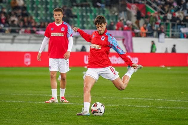 National teams friendlies 2025, Matchday 2 Switzerland vs. Luxembourg Kybunpark St Gallen Vincent Thill Luxembourg, 11 Copyright: xJOERANxSTEINSIEKx