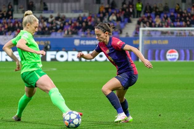Barcelona, Spain, March 27th 2025 Aitana Bonmati during the UEFA Women s Champions League match between FC Barcelona, Barca and VfL Wolfsburg at Johan Cruyff Stadium in Barcelona, Spain (Andres Lopez Sheridan SPP) Copyright: xAndresxLopezxSheridanxx xSPPx spp-en-AnLoShSp-ALS_BCN-WLF-11