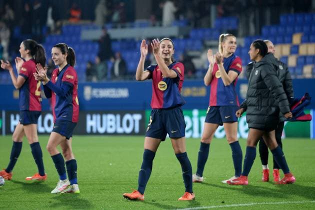 Barcelona, ESP, FC Barcelona VfL Wolfsburg, football, Womens Champions League, quarter-final, second leg, 2024 2025 season, 27 03 2025 ESP, FC Barcelona VfL Wolfsburg, football, Womens Champions League, quarter-final, second leg, 2024 2025 season, 27 03 2025 Barcelona Copyright: xEibner-Pressefoto JoergxNiebergax EP_JNL