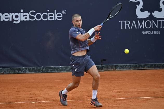 Foto IPP Felice De Martino Napoli 27 03 2025 Napoli Tennis Cup 2025 ATP, Tennis Herren Challenger Nella foto: Borna Coric Italy Photo Press World Copyright Napoli italy Italia ITALY  Copyright: xR4924_italyphotopressx